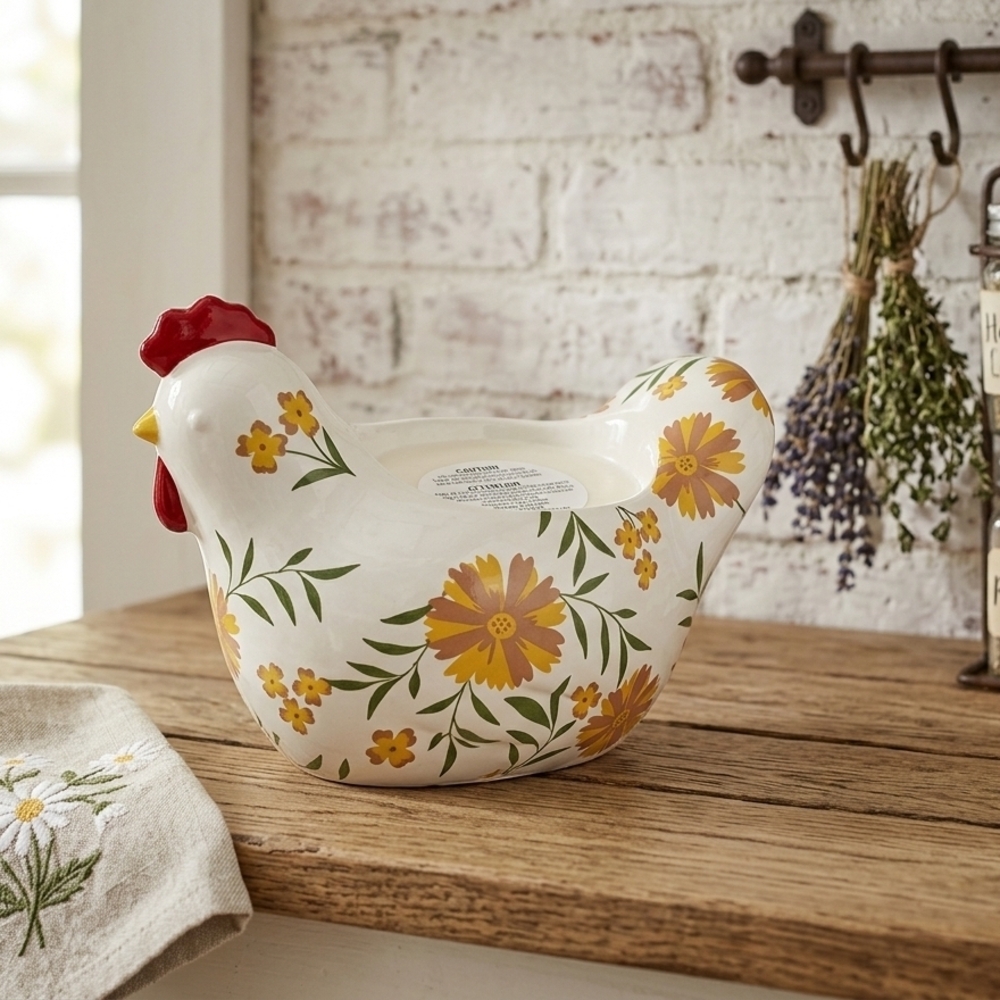 NEW!!  BBW CHICKEN CANDLE HOLDER